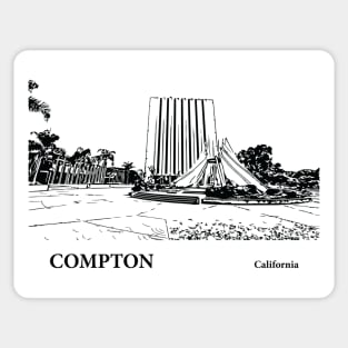 Compton California Sticker
